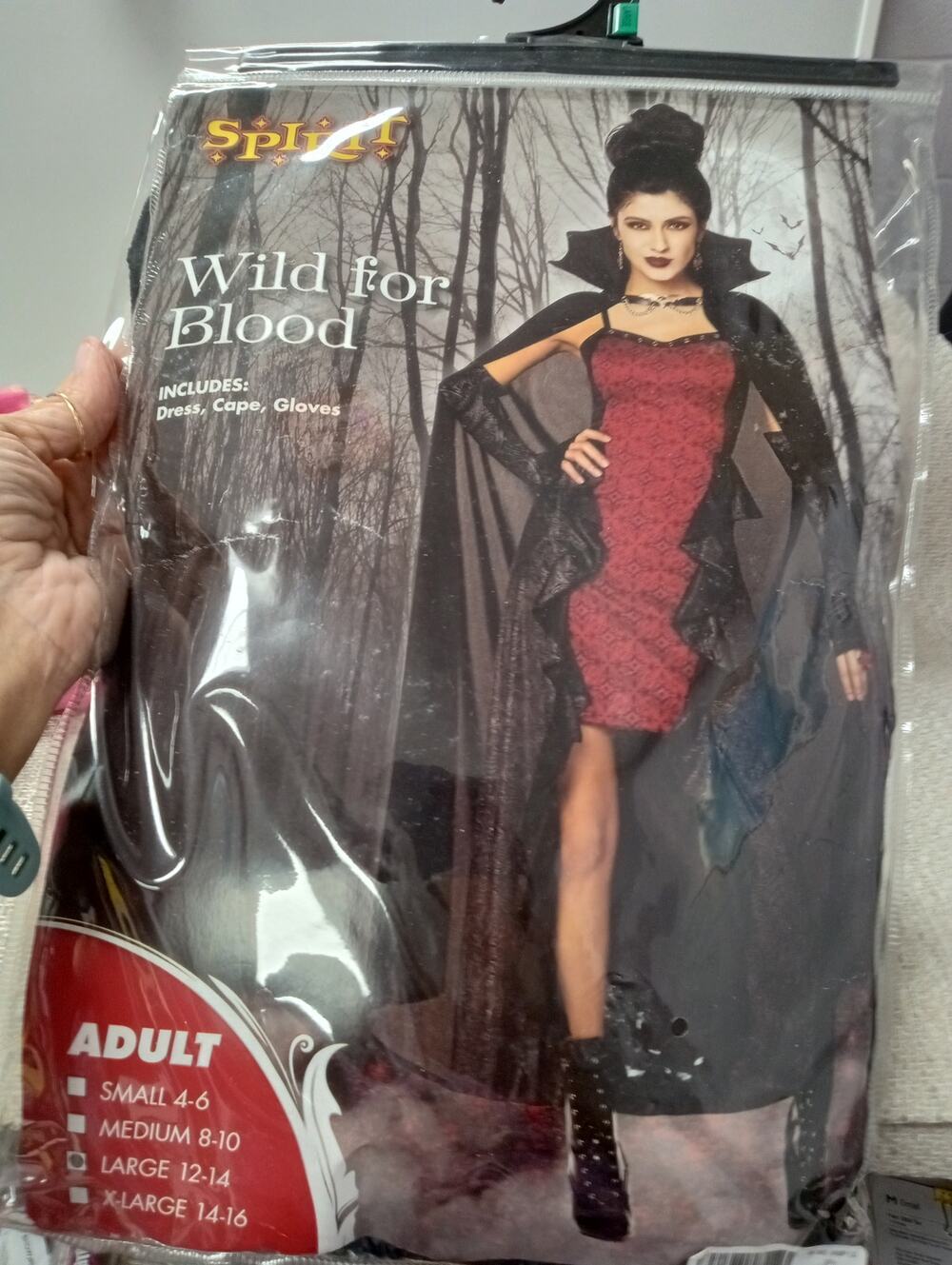 HALLOWEEN SPIRIT WILD FOR BLOOD MISTRESS COSTUME 1327